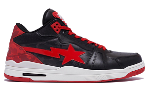 A BATHING APE Clutch Sta SK8 Mid-Top Casual Shoes Men's Black Red 1 2604586