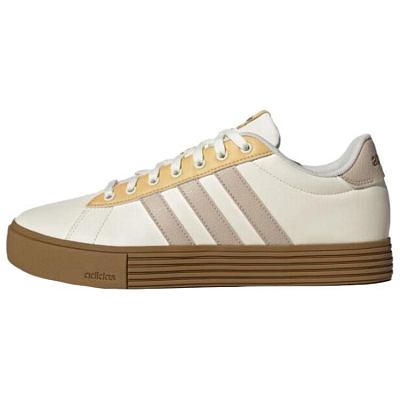 Adidas Neo DAILY 4.0 Anti-Slip Wear-Resistant Low-Top Skateboard Shoes Unisex Beige Brown