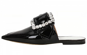 Maison Margiela Replica Closed Toe Slippers Women's Black