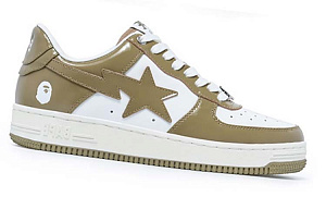 A BATHING APE STA Stylish Skateboarding Shoes Women's White Brown 1 2604870