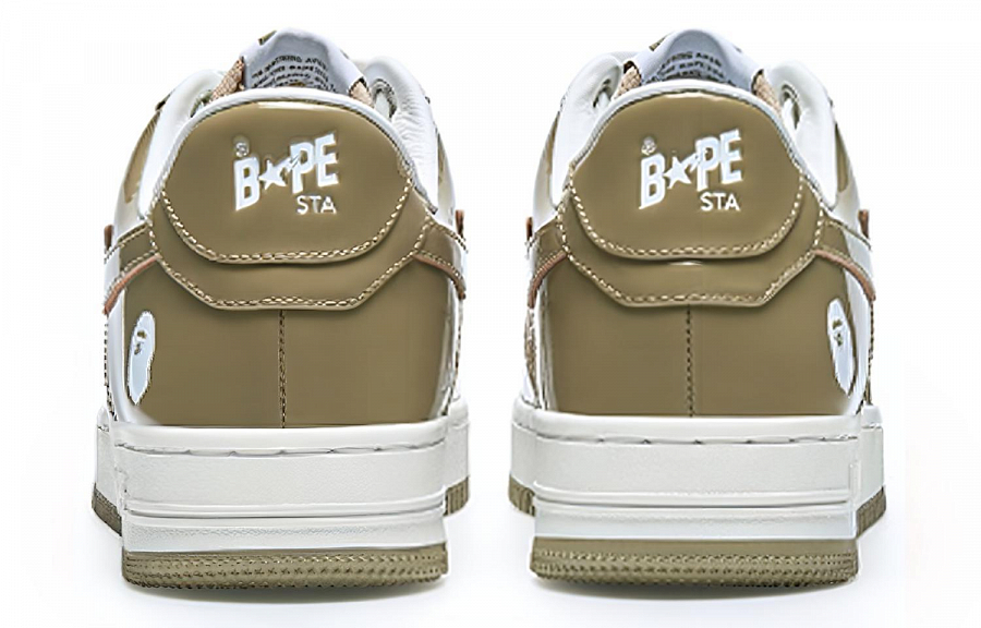 A BATHING APE STA Stylish Skateboarding Shoes Women's White Brown купить в интернет-магазине Yoocart с быстрой доставкой по России.