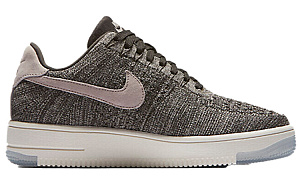 Nike Air Force 1 Flyknit Low Midnight Fog Silt Red Women's 1 2604879
