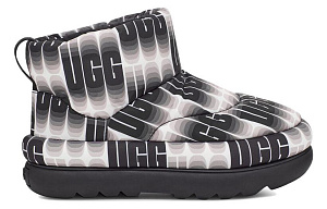 UGG Classic Maxi Wavelength Mini Boot 'Black And White' Women's 1 2604960