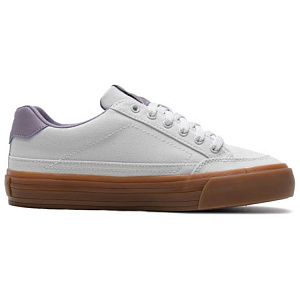 PUMA Court Classic Vulc Coverage Wear-Resistant Lightweight Low-Top Skateboard Shoes Women's White Purple 1 2605607