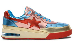 A BATHING APE ROAD Sta 'Classic Reborn' Low-Top Stylish Skateboarding Shoes Women's Pink Blue Gold 1 2606475