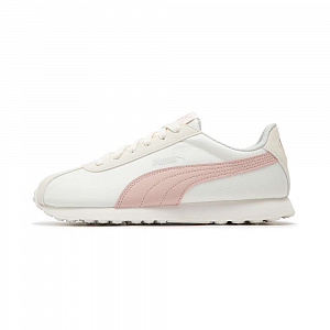 PUMA Abrasion Resistant Coverage Low Top Casual Shoes Unisex White Pink