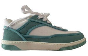 CHANEL Low Top Stylish Skateboarding Shoes Women's Green 1 2606996