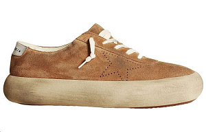 Golden Goose Space-Star Stylish Skateboarding Shoes Men's Brown Vintage Version 1 2607963