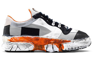 Maison Margiela Low Top Casual Shoes Men's Gray Black Orange 1 2608425