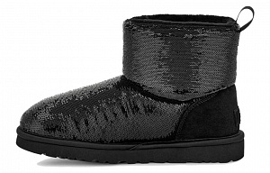 UGG Classic Mini Boot Mirror Ball Black Women's