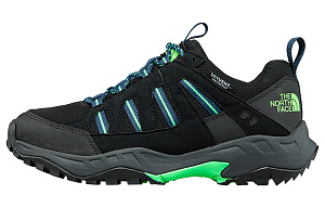 THE NORTH FACE Cushioning Anti-Slip Wear-Resistant Breathability Low-Top Trekking Shoes Men's Black Green