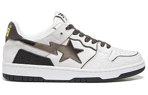 BAPE A BATHING APE Bape SK8 Sta White Silver 1 2608761