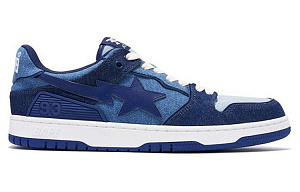 A BATHING APE SK8 STA Low-Top Skateboard Shoes Women's Dark Blue 1 2608793