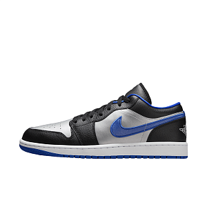 Jordan 1 Low Black Game Royal Metallic Platinum