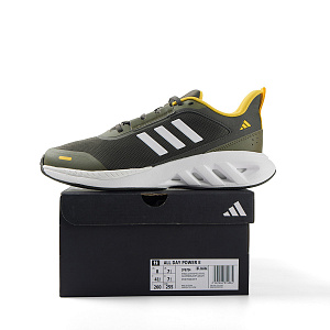 Adidas Cushioning, Breathable, Lightweight Low top Running Shoes Unisex Olive Green 1 2608833