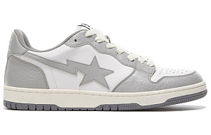 A BATHING APE Court Sta Low 'White Gray' 1 2609238