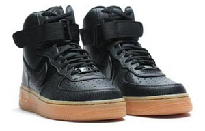 Nike Air Force 1 High Black Dark Grey Gum Women's 1 2609451