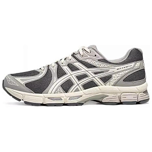 Asics Gel-Exalt 2 Cushioned Wear-Resistant Breathable Impact-Resistant Low-Top Sprint Running Shoes Men's Dark Gray