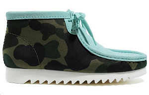 Clarks x A BATHING APE Ankle Boots Men's Blue 1 2609645
