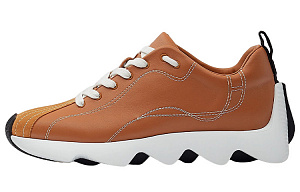 HERMES Low Top Casual Shoes Women's Brown