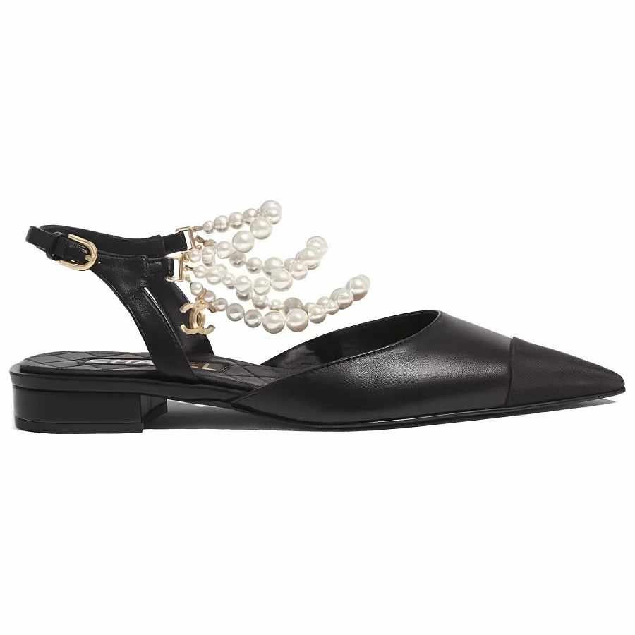 CHANEL Flat Shoes Women's Black купить в интернет-магазине Yoocart с быстрой доставкой по России.