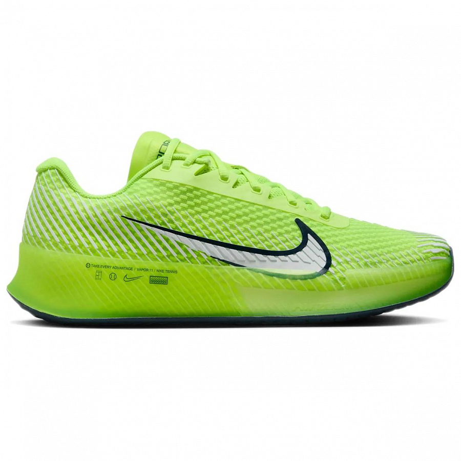 Nike Air Zoom Vapor 11 Low Top Tennis Shoes Men's Green White купить в интернет-магазине Yoocart с быстрой доставкой по России.