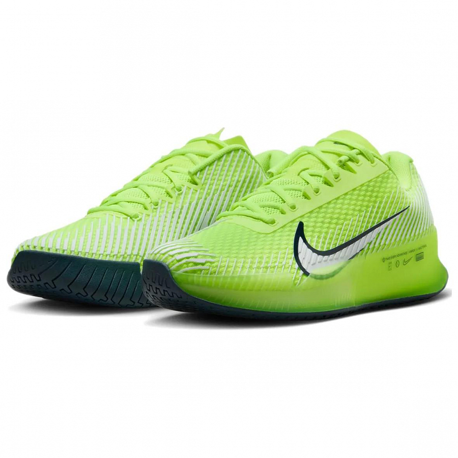 Nike Air Zoom Vapor 11 Low Top Tennis Shoes Men's Green White купить в интернет-магазине Yoocart с быстрой доставкой по России.