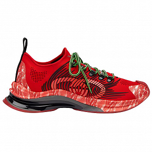 GUCCI RUN Low Top Casual Shoes Men's Red 1 2609891