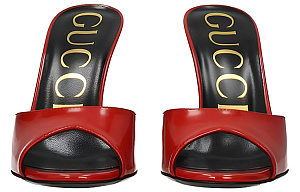 GUCCI Slide Slippers Women's Red 1 2610018