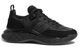 CHANEL Shock Absorbers Slip Resistant Low Top Casual Shoes Women's Black 1 2610023