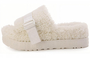 UGG Fluffita White Slippers Women's