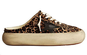 Golden Goose Space-Star Stylish Skateboarding Shoes Women's Beige Brown Vintage Version 1 2610093