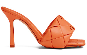Bottega Veneta Lido Slide Slippers Women's Orange 1 2610297