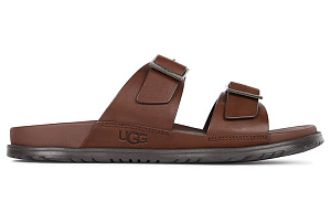 UGG Wainscott Buckle Slide Slippers Men's Burgundy 1 2610571