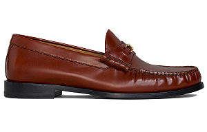 CELINE Triomphe Loafers Women's Brown 1 2611005