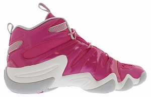 Adidas Crazy 8 Anti Slip Wear Resistant Mid Top Vintage Basketball Shoes Men's Red Gray 1 2611175