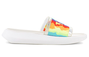UGG Slide Cali Collage Outdoor Flat Heel Sandals Rainbow Stripe Women's 1 2611220