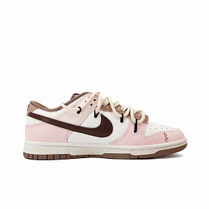 Nike Dunk Low Top Skateboard Shoes Women's Brown Pink 1 2611252