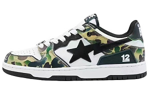 A BATHING APE SK8 China 12th Anniversary Limited Edition Low Top Stylish Skateboarding Shoes Women's Camouflage