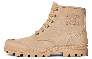 CELINE Ankle Boots Men's Light Brown
