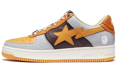 BAPE A BATHING APE Bape Sta Low Grey Orange