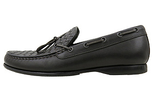 Bottega Veneta Casual Loafers Shoes Men's Dark Coffee