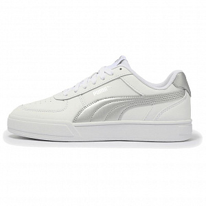 PUMA Caven Low Top Skateboard Shoes Unisex White Silver