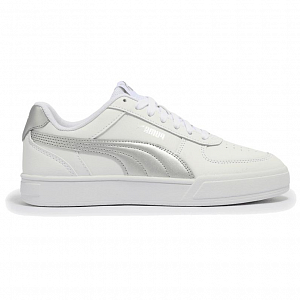 PUMA Caven Low Top Skateboard Shoes Unisex White Silver 1 2612234