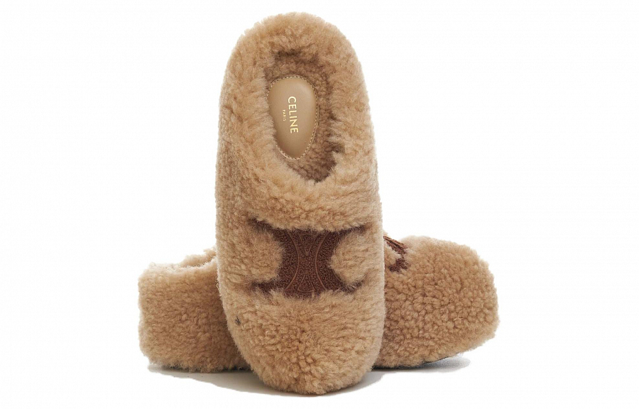 CELINE Wrap-toe Slippers Women's Beige купить в интернет-магазине Yoocart с быстрой доставкой по России.