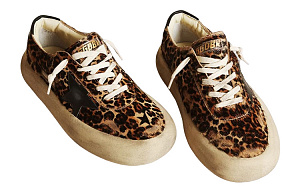 Golden Goose Space-Star Stylish Skateboarding Shoes Women's Black Brown 1 2612456
