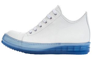 RICK OWENS DRKSHDW Performa Abstract Low Chalk White Blue Transparent