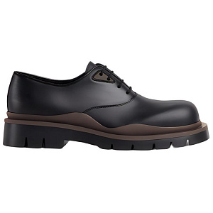 Bottega Veneta Tire Lace Up Leather Shoes Black 1 2612759