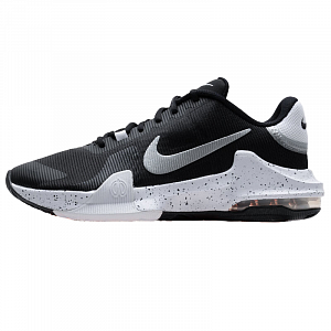 Nike Air Max Impact 4 Low Top Basketball Shoes Men's Black White
