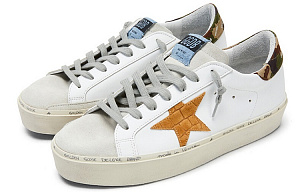 Golden Goose Hi Star Skateboard Shoes Men Low-Top White Camouflage 1 2613027